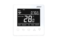 140F1141R — Терморегулятор ДЕВИ Prime c Wi-Fi белый IP 21, размеры 87 x 87 x 42 мм, диапазон регулирования температуры 5...40 °С