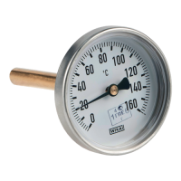 Термометр биметаллический осевой Дк80 L=60мм G1/2" 160C А5001 Wika 3905896 (36523025)