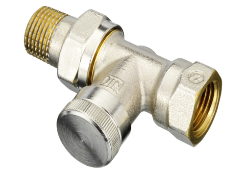 Danfoss 003L0144 Клапан запорный для радиатора RLV никель Ду 15