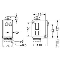 Danfoss 017-529166 — Реле давления RT для тяжелых условий эксплуатации, диапазон настройки уставки 0,2-3 бар, дифференциал 0,08-0,25 бар, присоединение G 3/8