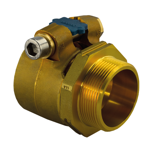 Муфта зажимная для PE-X латунь Wipex Дн 32х2,9х1" НР Ру6 Uponor 1018329