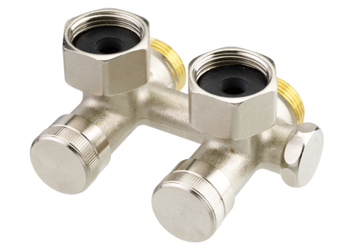 Danfoss 003L0283 Узел нижнего подключения RLV-K никель 3/4 x3/4