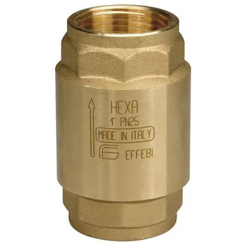 Danfoss 065B8225 Клапан обратный осевой латунь NRV EF Ду 20 ВР G3/4