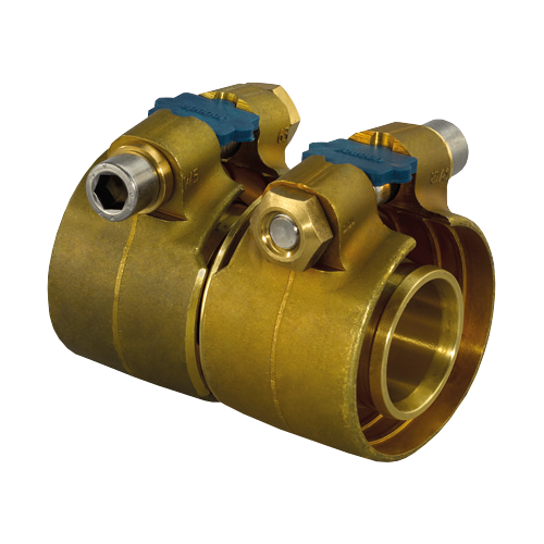 Муфта зажимная для PE-X латунь Wipex Дн 50х4,6 Ру6 Uponor 1042984