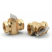 Кран конусный латунь газ 11б34бк Ду 15 Ру10 G1/2" ВР стандартопроходной Цветлит