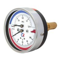 Термоманометр ТМТБ-31T.1 осевой Дк80 1,6МПа L=46мм G1/2" 150C Росма
