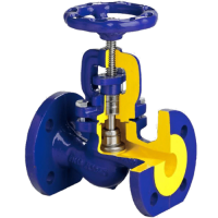 Клапан запорный сталь 215F Ду 40 Ру40 Тмакс=400 оС фл Zetkama 215F-040-E-01
