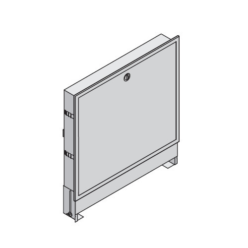 Шкаф коллекторный встраеваемый сталь Vario PT 715х820-910х120-180мм Uponor 1046992