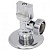 Кран шаровой латунный бытовой хром 9180 G1/2"х3/4" Ду 1/2"х3/4" Ру16 НР бабочка с маховиком STC 9180