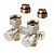 Danfoss 003L0280 Узел нижнего подключения RLV-K никель 1/2"x3/4"