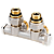 Danfoss 003L0242 Узел нижнего подключения RLV-KD для двухтр никель 1/2 x3/4