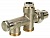 Danfoss 013G7040 Узел нижнего подключения RTR-КE для однотр никель 1/2"x3/4"ЕК Ру10 угловой 