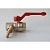 Ридан латунный шаровой кран BVR-DR с внутренней резьбой и спускным элементом Ду 25 мм, PN 40 бар