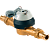 Счётчик х/в крыльчатый одноструйный ВСХНд Ду 32 Ру16 50С L=260мм резьба импульсный В/К Тепловодомер