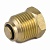 Клапан отсечной латунь 5009 для манометра/термоманометра 1/2"х1/4" НР/ВР Aquasfera 5009-01