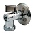 Кран шаровой латунный бытовой хром R614 G1/2"х3/4" Ду 1/2"х3/4" НР Giacomini R614X004
