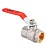 Кран шаровый полнопроходной MVI 1 1/4" внутренняя-внутренняя, ручка