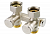 Danfoss 003L0281 Узел нижнего подключения RLV-K никель 3/4"ЕКx3/4"