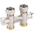 Danfoss 003L0241 Узел нижнего подключения RLV-KD для двухтр никель 3/4" x3/4"